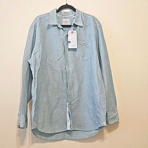 Tommy Bahama Jeans Island Crafted Long Sleeve Button Up size Large